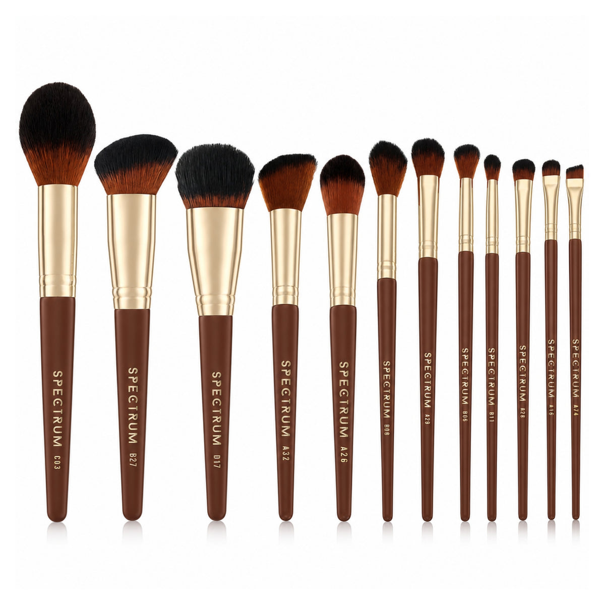 Pantherine Beautcase and 12 Piece Brush Set
