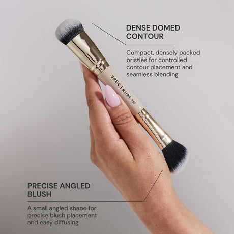 Brocha Doble para Contorno y Colorete "The Cheek"