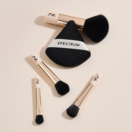 All About The Brush ’The Flawless Minis' 4-piece Brush and Powder Puff Set