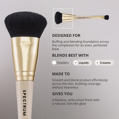 La brocha doble de base y corrector