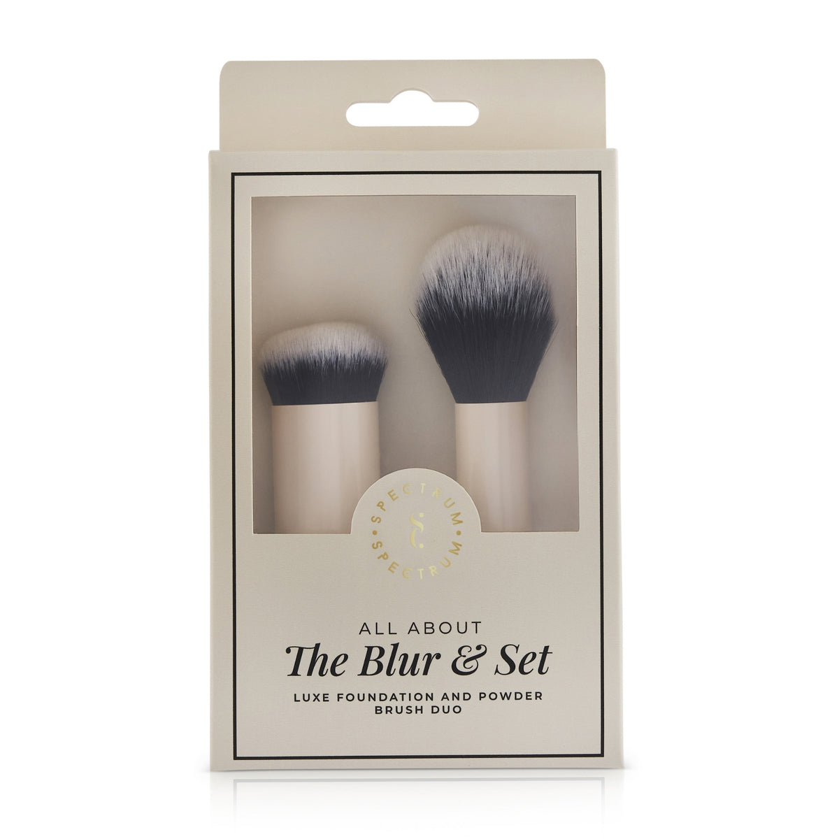 Dúo de brocha de base y polvos Luxe 'The Blur and Set'