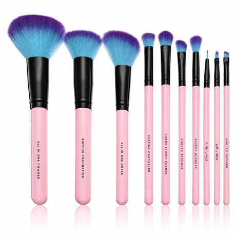 Set de 10 Brochas Esenciales de Maquillaje