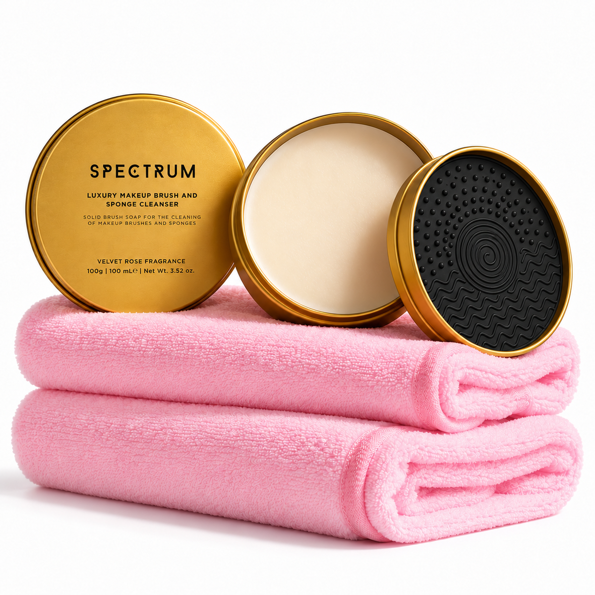 Makeup Brush Soap & Drying Towel Bundle