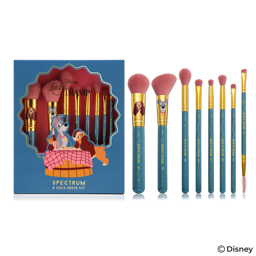 Lady And The Tramp 8 Piece Makeup Brush Set Spectrum Collections
