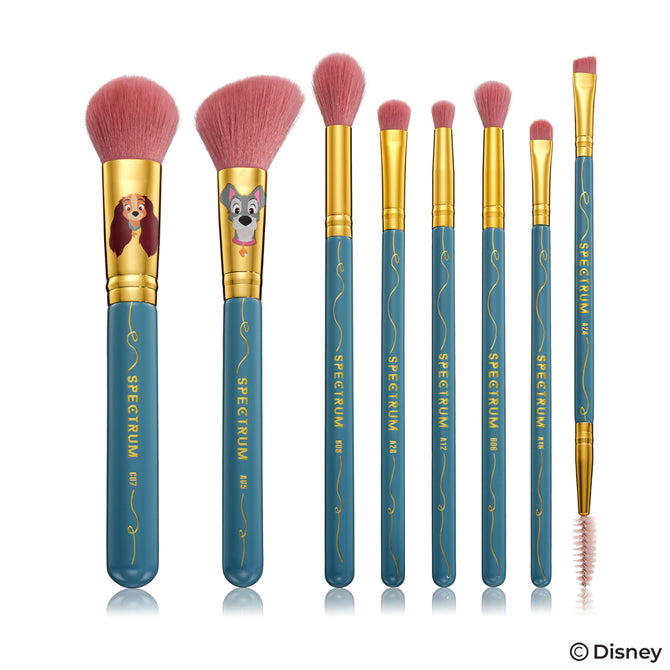 Lady And The Tramp 8 Piece Makeup Brush Set