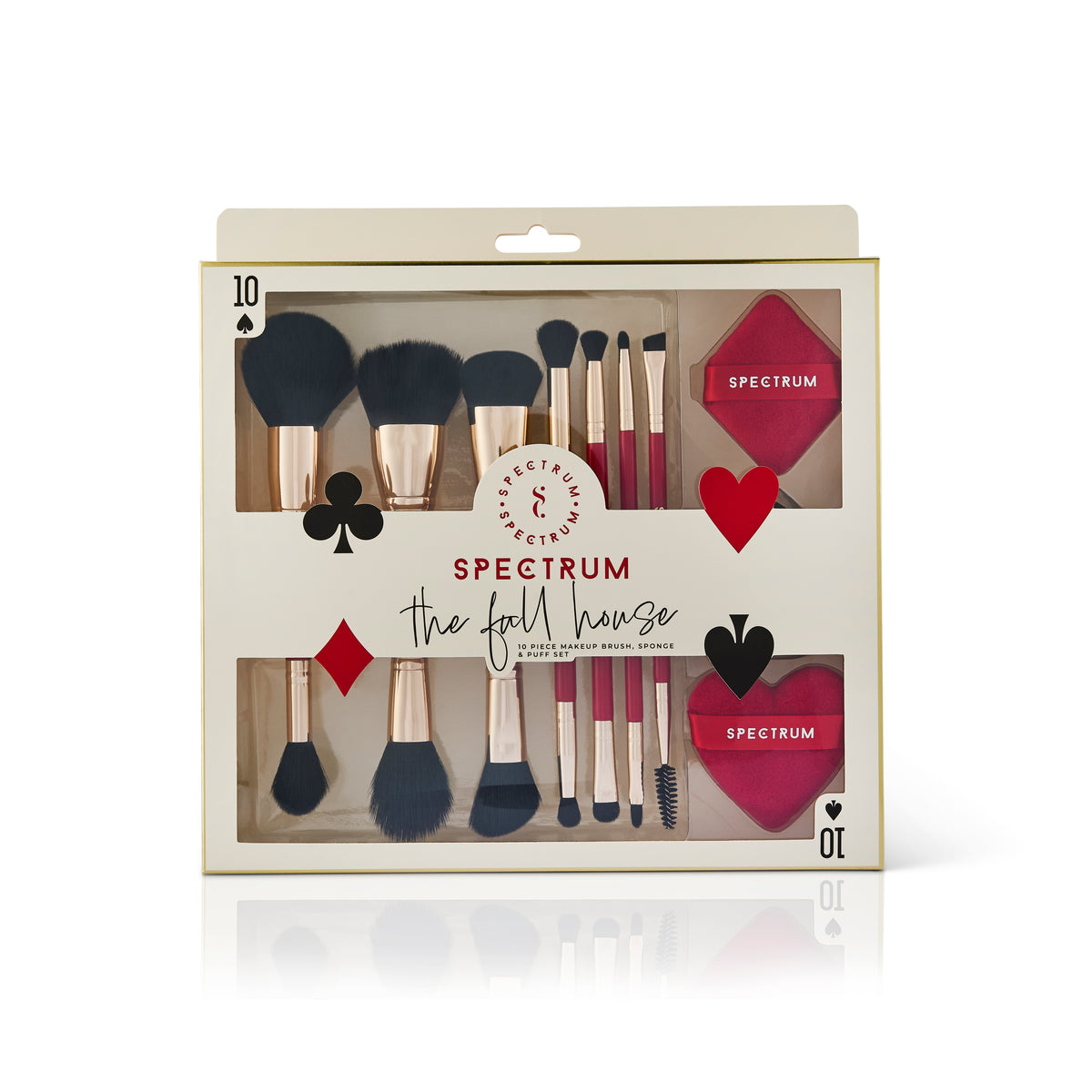 The Full House 10 Piece Brush, Sponge and Puff Set