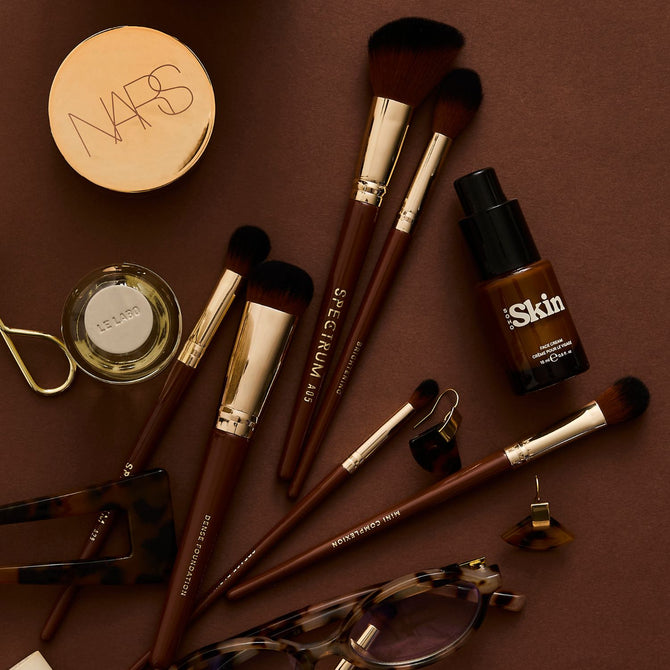 Pantherine 5 Piece Face Makeup Brush Set