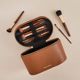 Pantherine Beautcase and 12 Piece Brush Set