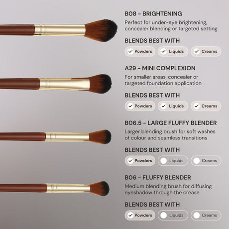 Set de 20 brochas de maquillaje Pantherine Pro