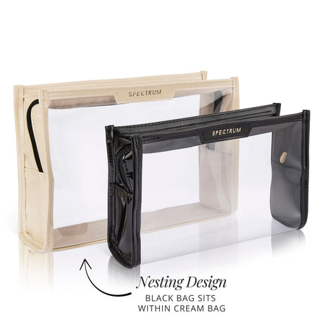Neceser grande de maquillaje Crema