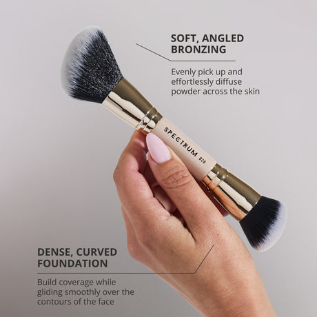 Brocha de doble punta para bronceador y base de maquillaje "The Complexion"