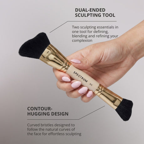 El pincel de doble punta Sculpt & Contour