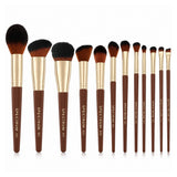 Pantherine Beautcase and 12 Piece Brush Set