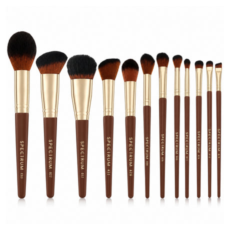 Pantherine Beautcase and 12 Piece Brush Set