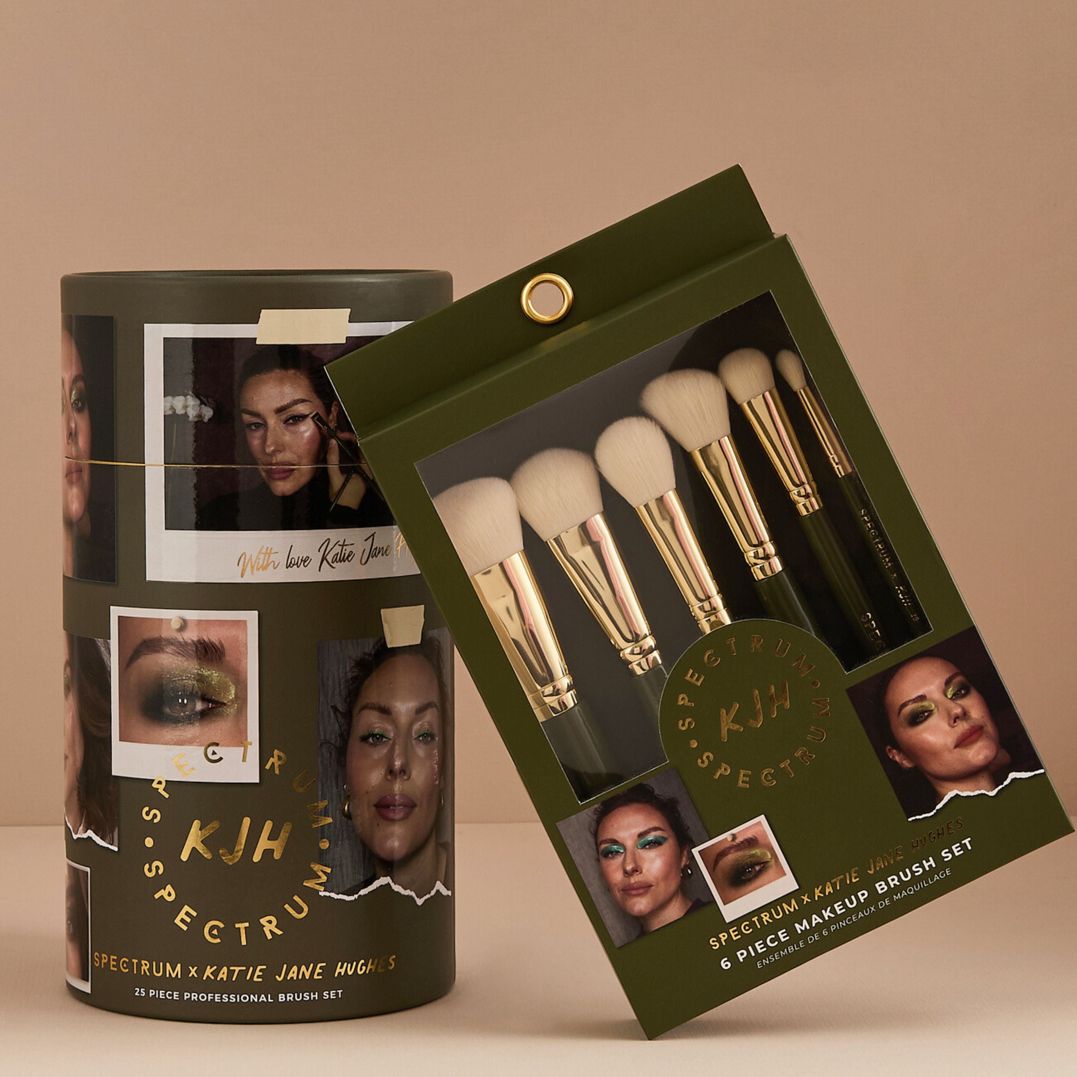 Katie Jane Hughes 25 Piece and 6 Piece Makeup Brush Set Bundle