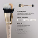Brocha de doble fibra y doble extremo 'The Flawless Foundation'