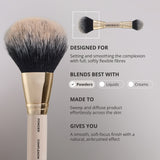 Brocha de doble punta para polvos y tez 'The Air Brush'