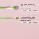 Set de brochas de maquillaje de 5 piezas Matcha