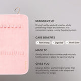 Toalla de secado para brochas de maquillaje