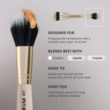 Brocha de doble fibra y doble extremo 'The Flawless Foundation'