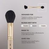 La brocha de doble punta Blush & Blend