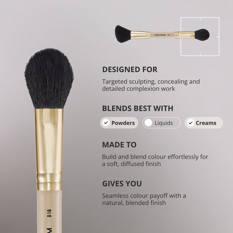 La brocha de doble punta Blush & Blend