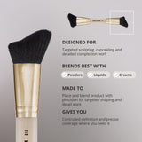 El pincel de doble punta Sculpt & Contour