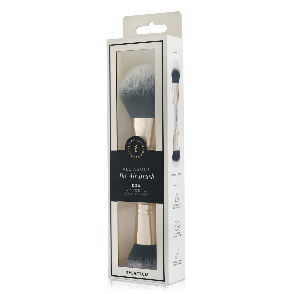 Brocha de doble punta para polvos y tez 'The Air Brush'