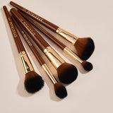 Set de 5 brochas de maquillaje facial Pantherine