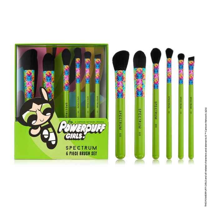 The Powerpuff Girls Buttercup 6 Piece Brush Set