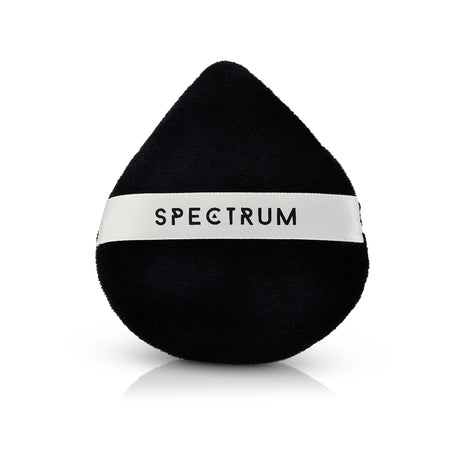 2 Piece Black Velvet Powder Puff Set