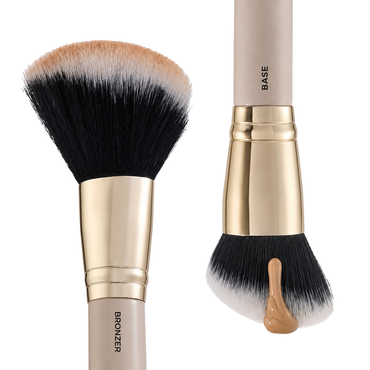 Brocha de doble punta para bronceador y base de maquillaje "The Complexion"