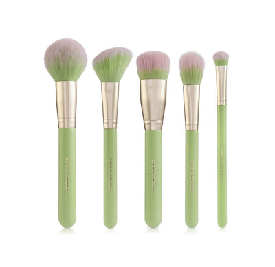 Matcha 5 piece face brush set