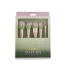 Matcha 5 piece face brush set