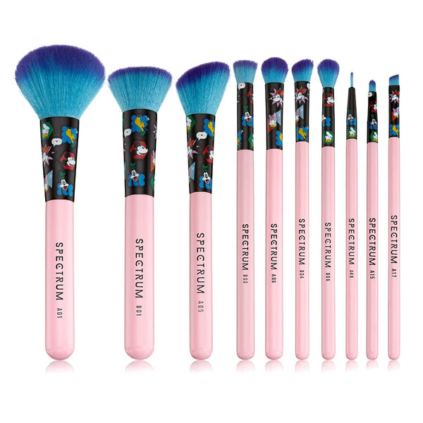 Mickey Mouse Iconic 10 Piece Essential Makeup Brush Set