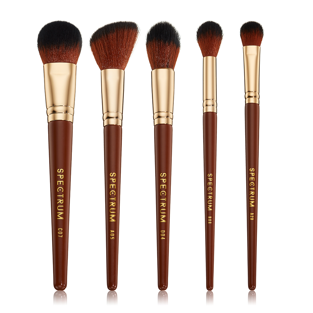 Set de 5 brochas de maquillaje facial Pantherine