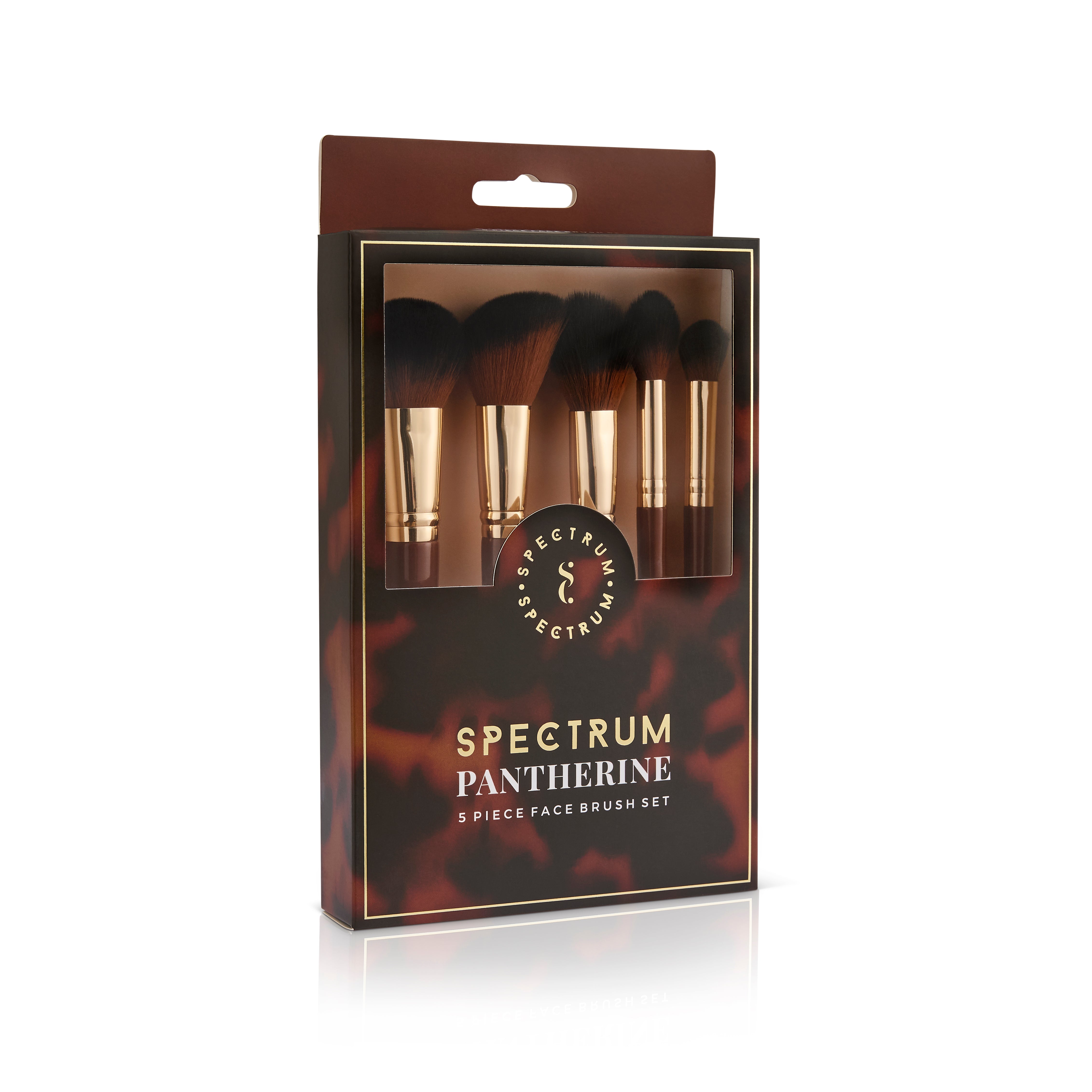 Pantherine 5 Piece Face Brush Set | Spectrum Collections