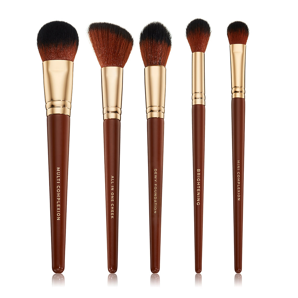 Set de 5 brochas de maquillaje facial Pantherine