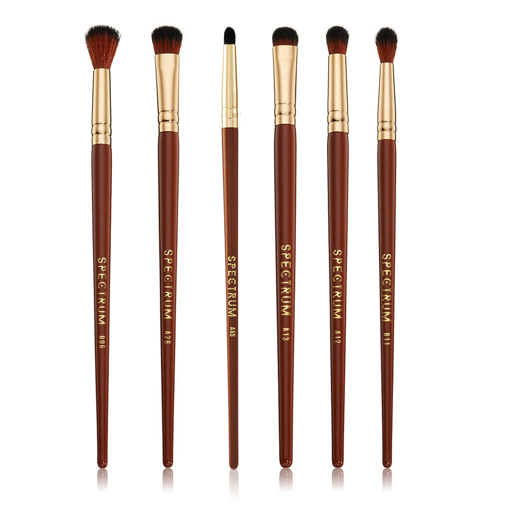 Juego de 6 brochas de maquillaje de ojos Pantherine