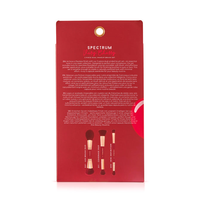 Very Cherry 3 Piece Dual Ended Face Brush Set