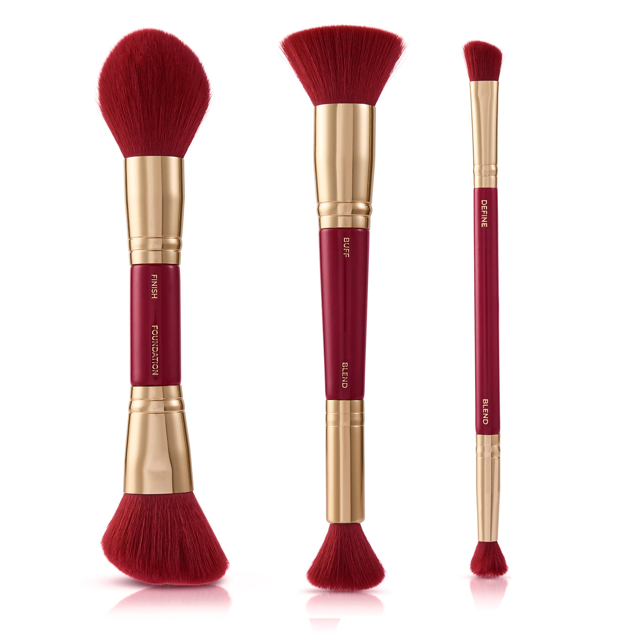 Very Cherry 3 Piece Dual Ended Face Brush Set – Spectrum Collections