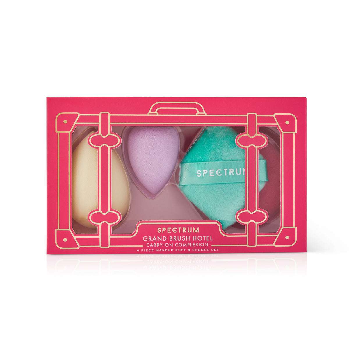 Grand Brush Hotel Carry on Complexion 4 Piece Puff Sponge Set