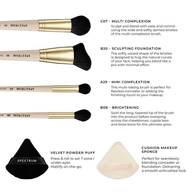 All About The Brush  6 Piece Flawless Face Set