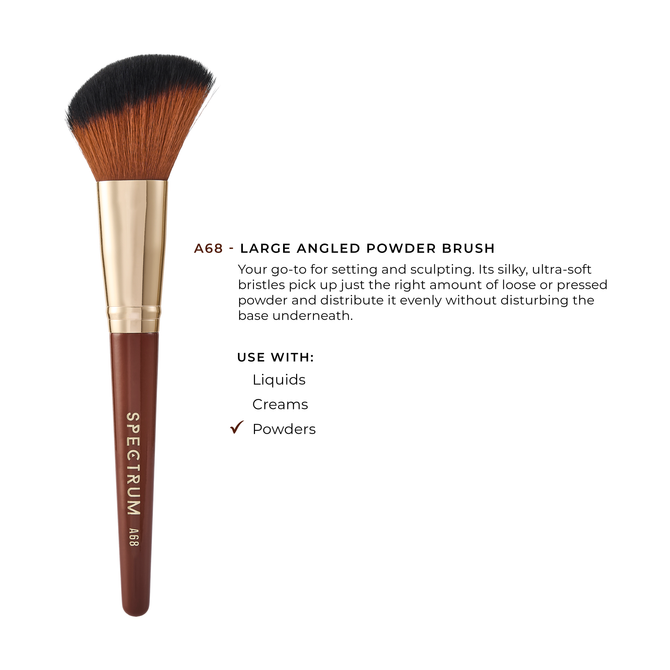 Pantherine Pro A68 Large Angled Powder Brush