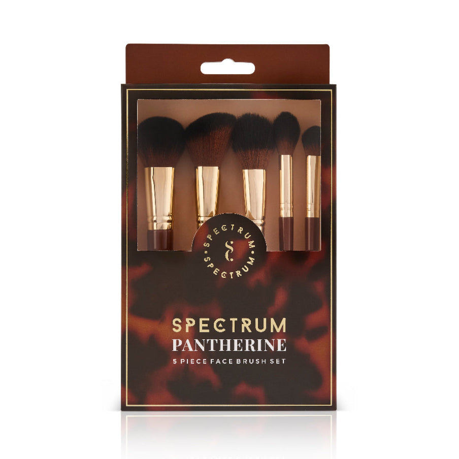 Set de 5 brochas de maquillaje facial Pantherine