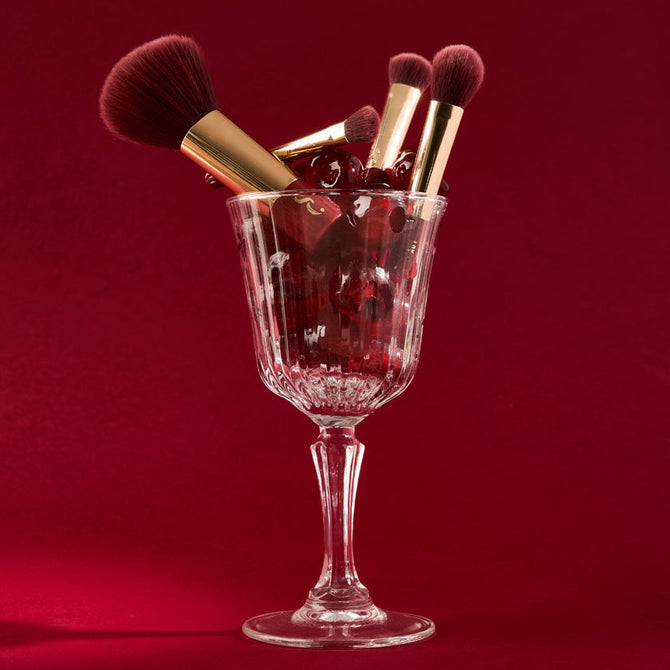 Very Cherry 4 Piece Mini On-The-Go Brush Set