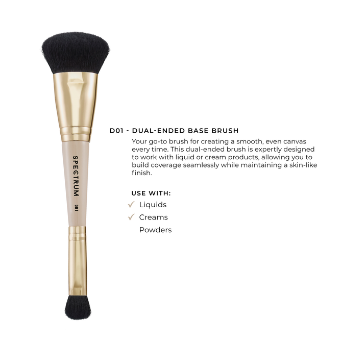 The Foundation & Concealer Dual-Ended Makeup Brush