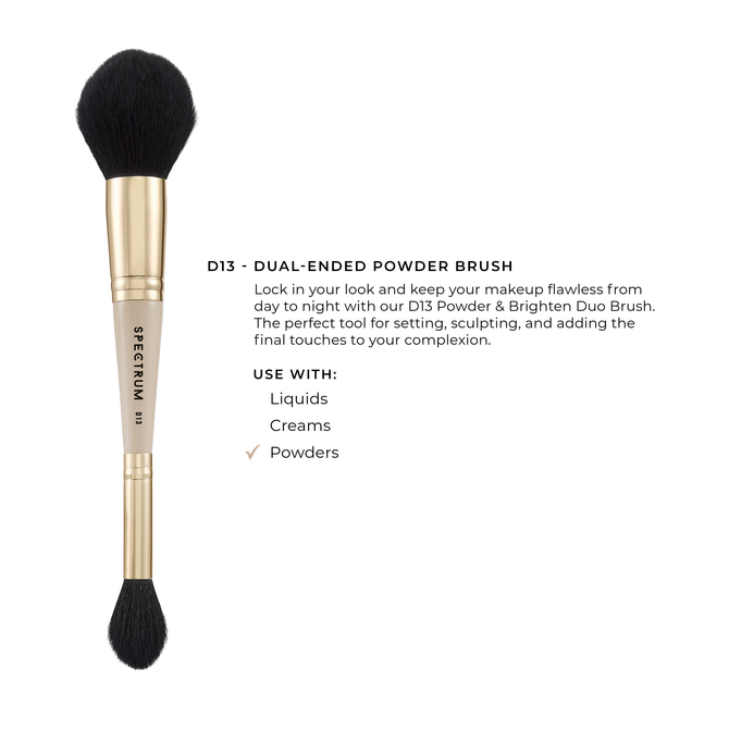 The Powder & Brighten Dual-Ended Makeup Brush