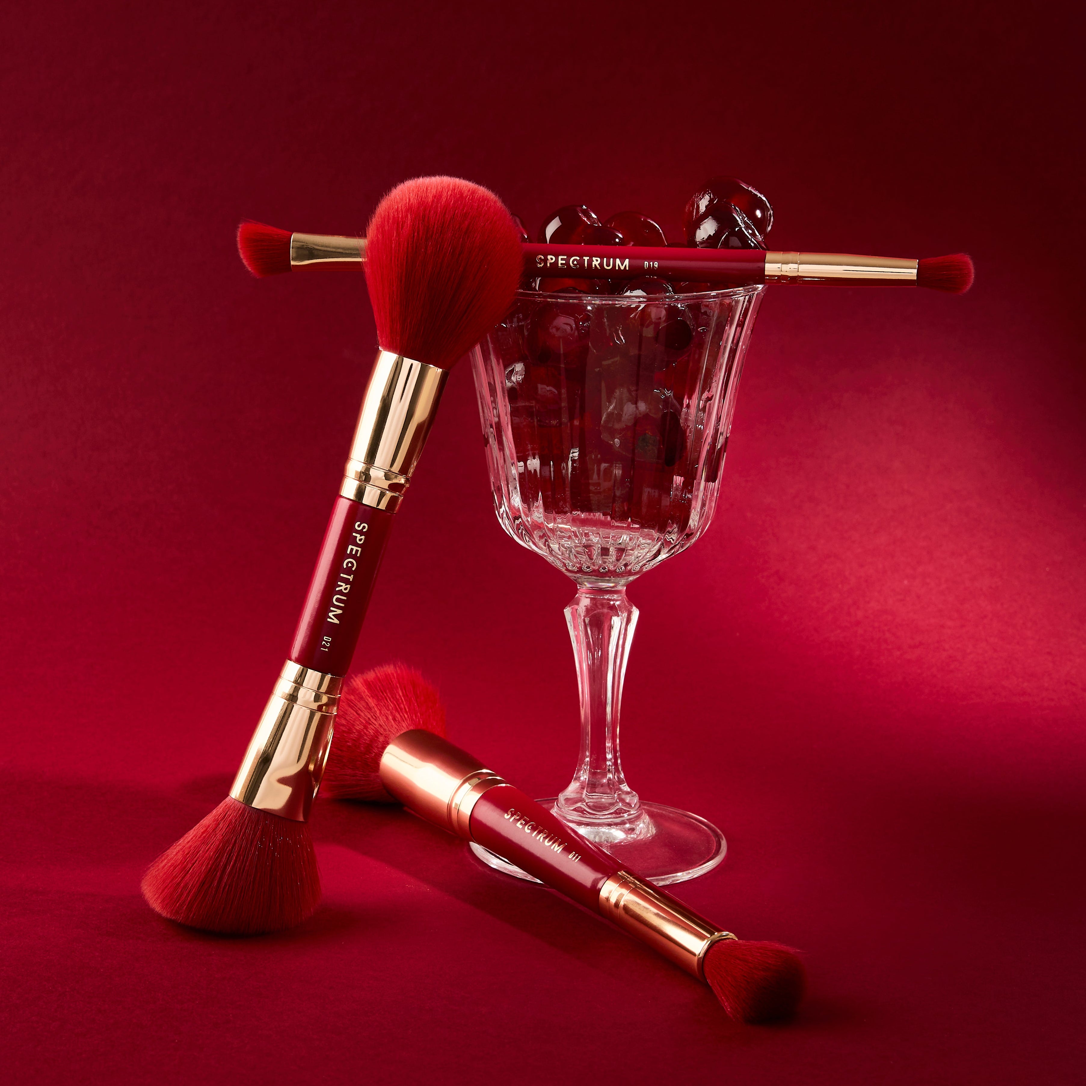 Very Cherry 3 Piece Dual Ended Face Brush Set – Spectrum Collections