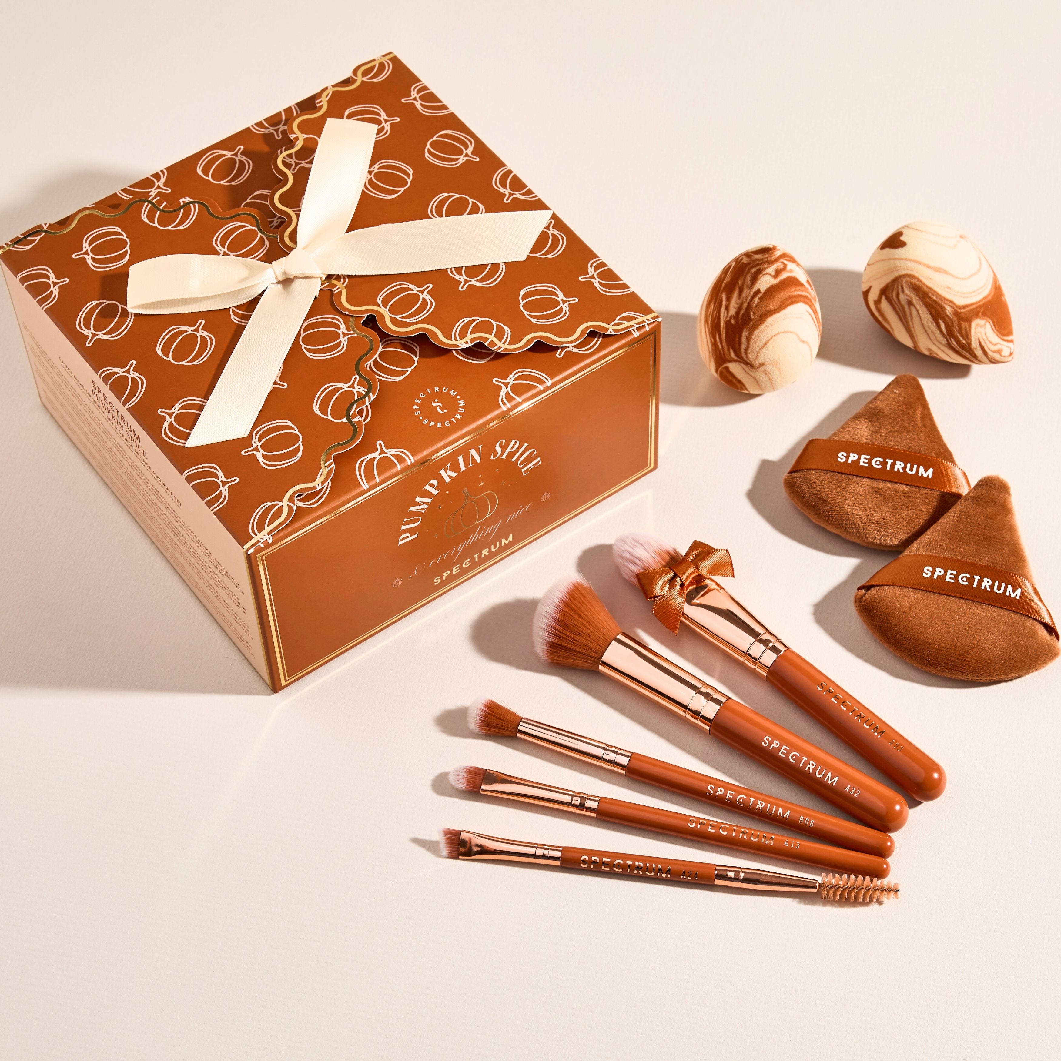 Pumpkin Spice Makeup Brush Set | Autumn Makeup Brushes | Spectrum